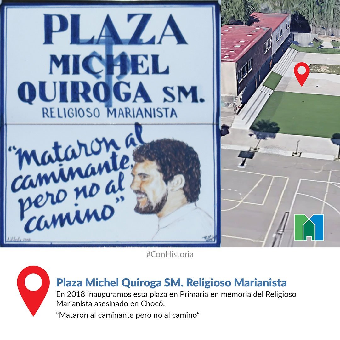 Plaza Michel Quiroga SM. Religioso Marianista